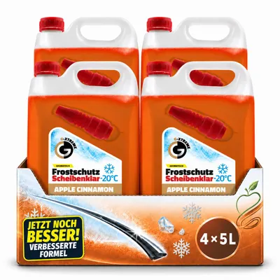 Produktbild von 4x5L G-XTREME Scheibenfrostschutz Apple Cinnamon 20L bis -20°C gebrauchsfertig
