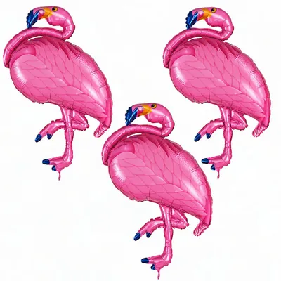 3 Folienballons Flamingo (97 cm) – Party-Deko