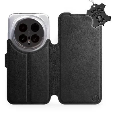 Produktbild von Echtleder Handyhülle für Honor Magic8 Pro, Mobiwear Leather, Schwarz