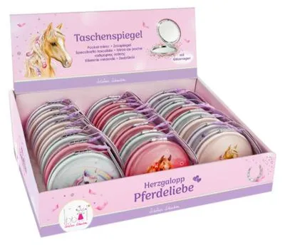 Produktbild von BB-Klostermann Taschenspiegel Pferdeliebe 4 Motive