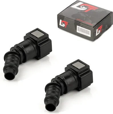 Produktbild von 2x Schnellverschluss Kraftstoffleitung Kupplung 45° 7,89x8mm für OPEL VOLVO