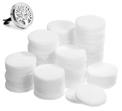 50 Aroma-Diffuser-Pads für Halsketten, Weiß, 2,2 cm