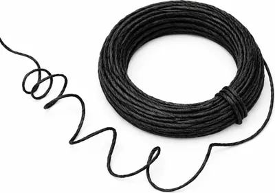 Produktbild von Papierdraht 2 mm 10 m Papierkordel Basteldraht Dekodraht biegsam schwarz