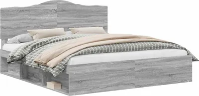 Obrázek produktu pro vidaXL Rám postele šedý Sonoma 180 x 200 cm z masivního borovicového dřeva