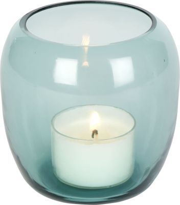 Lambert Windlicht, Glas, türkisgrün H 8 cm, D 8 cm 60040698 SK