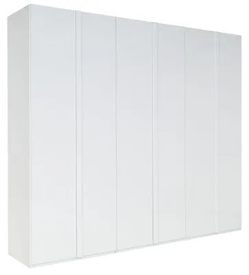 Produktbild von Kleiderschrank ITAVIA 29 – 6 Türen mit Kleiderstange (270,4×236,6×57,5 cm) – Alpinweiß