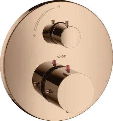 Produktbild von Thermostat AXOR STARCK UP mit Abstellventil polished red gold polished red gold