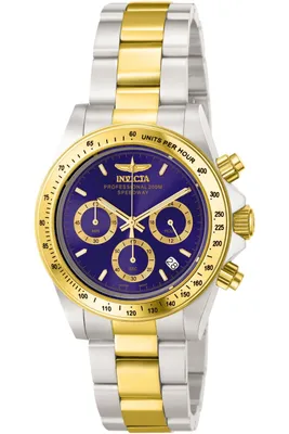 Immagine prodotto di Invicta Speedway 3644 Orologio da Uomo - Movimento al Quarzo - Acciaio Inossidabile con Quadrante Blu - 39 mm