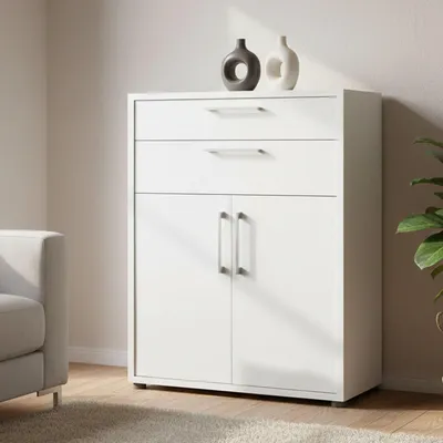 Produktbild von Kommode - Sideboard Weiß 40x89x113h cm