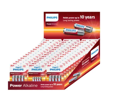 Zdjęcie produktu dla Zestaw baterii Philips SXD6004M/10 Power Alkaline 50 sztuk
