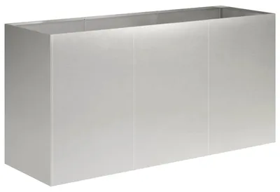 Zdjęcie produktu dla vidaXL Donica ogrodowa, srebrna, 120 x 40 x 60 cm, stal nierdzewna