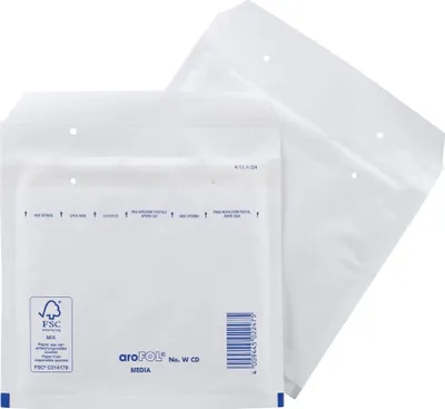 Produktbild von aroFOL® CLASSIC Luftpolstertaschen WCD weiß, 100 St.