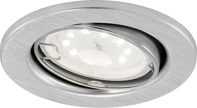 Imagen del producto de Briloner LED Einbaustrahler Aluminium IP23 5W GU10 400lm warmweiß 3000K schwenkbar