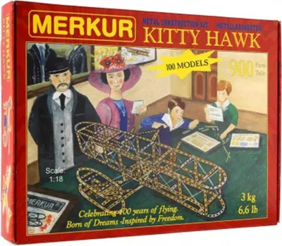 Produktbild von Merkur Kitty Hawk, 900 Teile, 100 Modelle