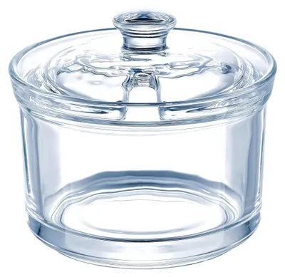 Produktbild von Zuckerdose mit Deckel 10 x 10 x 9 cm aus transparentem Glas