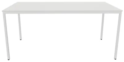 Produktbild von Schreibtisch 4-Fuß 160x80cm weiß/weiß.