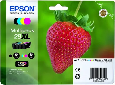 Image de Epson 29XL Multipack - Pack de 4 - haute capacité - noir, jaune, cyan, magenta - original - cartouche d'encre (C13T29964010)