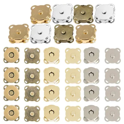 Zdjęcie produktu dla Zapięcia magnetyczne, 12 sztuk, 14 mm, metalowe, do szycia