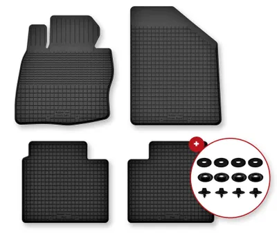 Imagen del producto de Alfombrillas de goma para Lexus RZ desde 2022 (crossover) – juego de 4 piezas, negras, a medida – Wielganizator Semi-Universal