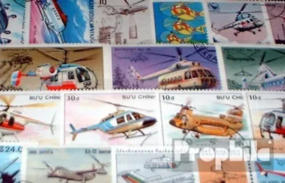 Produktbild von Briefmarken Motive 25 verschiedene Hubschrauber Marken