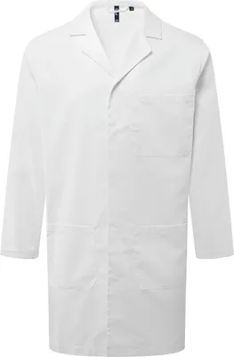 Image de Premier - Manteau « Essential » pour hommes/femmes, unisexe, 3 poches, travail RW11301 (S) (blanc)