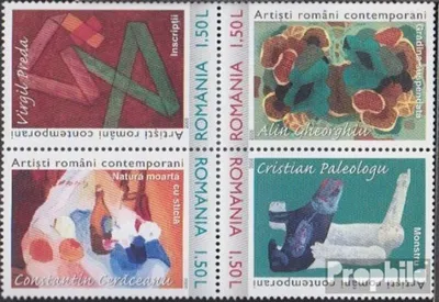 Produktbild von Briefmarken Rumänien 2005 Mi 6016-6019 Viererblock (kompl.Ausg.) postfrisch Zeitgenössische Kunst