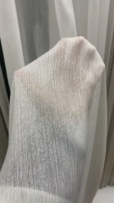 Produktbild von Hochwertige Fertiggardine weiß Vorhänge S-Falten mit Ösen Faltenband - 280 / 210 cm
