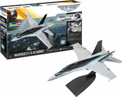 Obrázok produktu pre EasyClick lietadlo 04965 - Maverick's F/A-18 Hornet "Top Gun" (1:72) - Revell