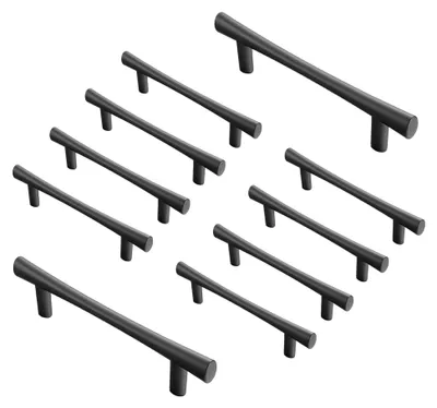 Produktbild von T-förmige Schrankgriffe aus Aluminiumlegierung, moderne Möbelgriffe für Küche, Badezimmer und Schlafzimmer, 10 Stück