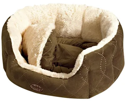 Produktbild von Nobby 70870, Korb Haustierbett, Drinnen, Hund, Braun, Oval, Plüsch