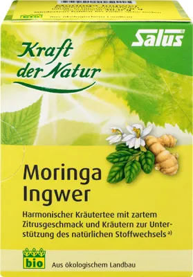 Produktbild von Salus Kraft der Natur Moringa Ingwer, Kräutertee, aromatisiert 15 St