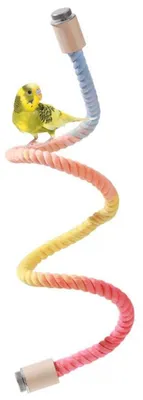 Zdjęcie produktu dla Klatka dla ptaków z drążkiem do siedzenia, 80 cm, kolorowa, regulowana, przeznaczona dla papug, papużek, nimf, ziębek i innych ptaków