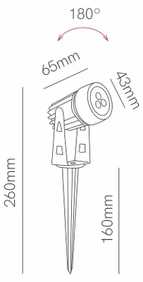 Image de Projecteur Led Rond Miniature Zas 3W Pour Extérieur, Couleur Corten, 2200K - Beneito & Faure, Pour Un Éclairage Architectural De Haute Qualité
