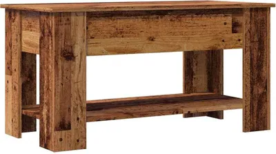 Image de Table basse vieux bois 101x49x52 cm bois d'ingénierie