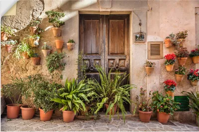 Produktbild von ARTland Wandbild, selbstklebend Altstadtgasse Mallorca, Spanien Größe: 60x40 cm