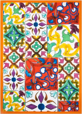Produktbild von Excelsa geschirrtuch Lisbona baumwolle 50x70 cm bunt