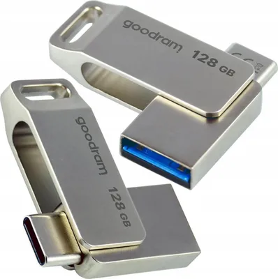 Image de GoodRam Goodram ODA3 Clé USB 128 Go USB Type-A / USB Type-C 3.2 Gen 1 (3.1 Gen 1) Argent