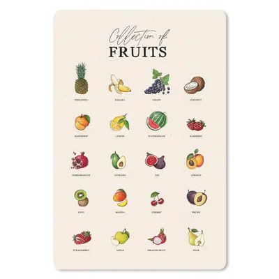 Produktbild von MuchoWow® Mauspad Mousepad Obst - Lebensmittel - Küche 18x27 cm - Mousepads - Maus Mat - Pad - Mausunterlage