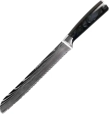 Image de Couteau de cuisine BL-39301 - Pain / Noir en acier KP39301