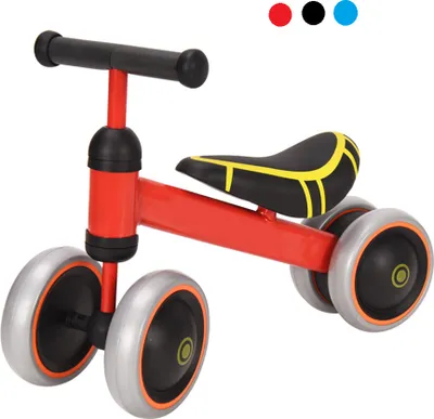 Produktbild von Dazhom Kinder Laufrad,Balance Fahrrad,Kinderlaufrad,Dreirad ohne Pedal für Kinder von 1-3 Jahre Rot