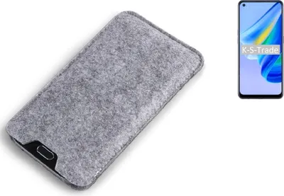 Produktbild von K-S-Trade Filz Handyhülle kompatibel mit Oppo A95 4G Schutzhülle Filztasche Filz Tasche Case Sleeve Handy Hülle Filzhülle grau
