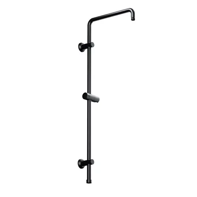 Immagine prodotto di Asta doccia JOHO in acciaio inox, fissaggi parete variabili,asta a muro per doccia pioggia braccio doccia colonna doccia con lunghezza fissa 92cm nero