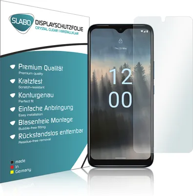 Produktbild von 4x Slabo Displayschutzfolie für Nokia C12 KLAR "Crystal Clear" (verkleinerte Folien) Displayfolie Schutzfolie Folie