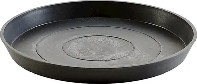 Obrázek produktu pro Podmiska Ecopots kulatá Ø 36,5 cm, výška 3,5 cm, antracitová