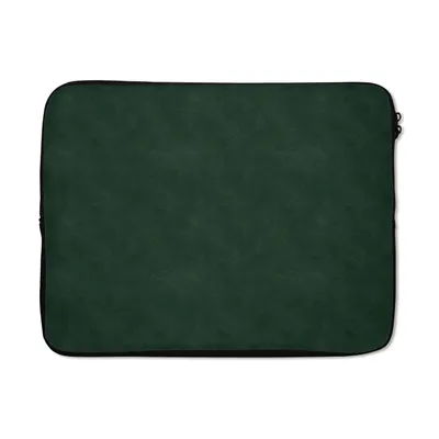 Produktbild von MuchoWow® Laptop Hülle 17 Zoll Laptoptasche Leder - Grün - Tierhaut - Zipper - Schutzabdeckung