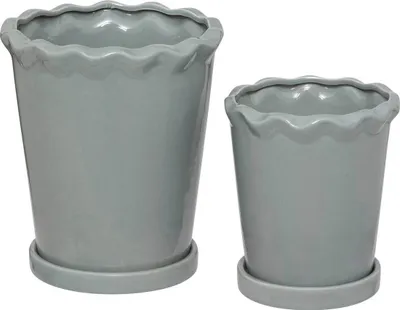 Produktbild von Set aus 2 Übertöpfen "Wild" H21 16cm