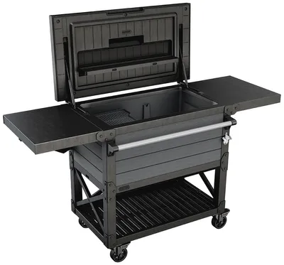 Produktbild von Keter Terrassenkühler und Getränkewagen "Unity Patio Cooler" anthrazit