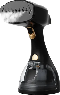 Produktbild von Auronic Dampfglätter - Dampfgerät - Handdampfglätter für Kleidung und Möbel - 300ml - Steamer - Schwarz