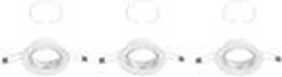 Produktbild von LED Einbauleuchte BRILONER LEUCHTEN RENG, IP23, weiß, Metall, inkl., 3x GU10, 3er Set, Ø 8,6 cm
