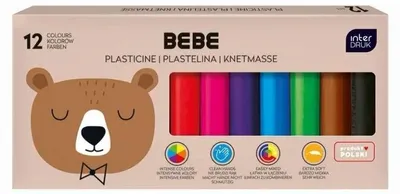 Image de Pâte à modeler 12 couleurs Bebe Friends - INTERDRUK